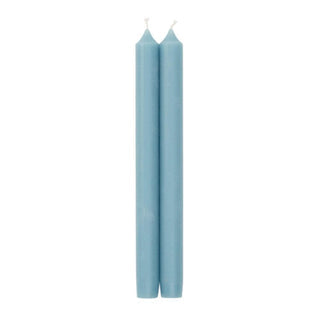 Straight Taper 10" Candles in Stone Blue - Set of 2