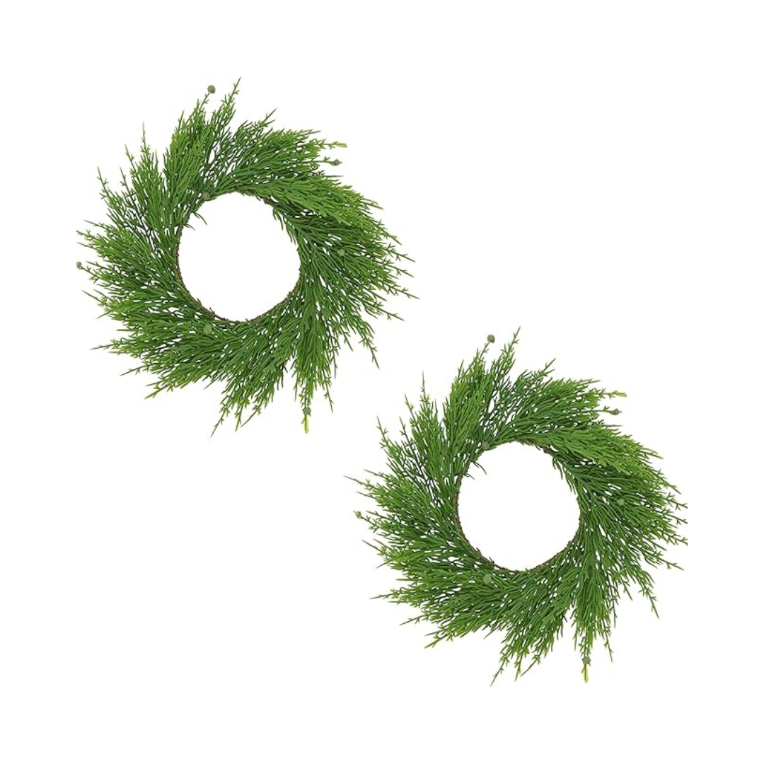 Capiscum Wreath - 16" Diameter Green 16" Set of 4