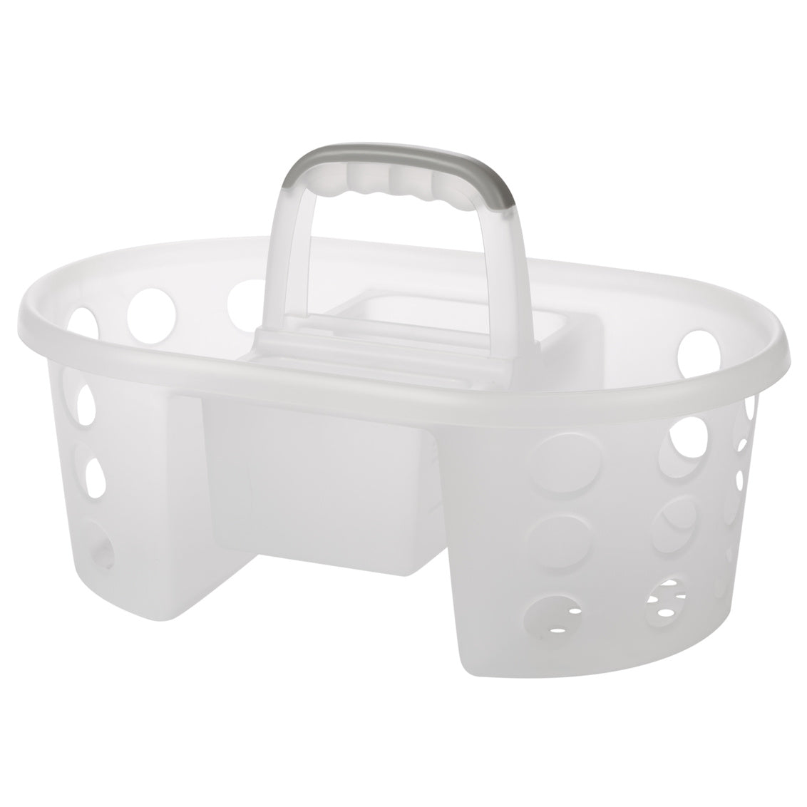N&T Laundry / Cleaning Wash Basket with Handle PP White