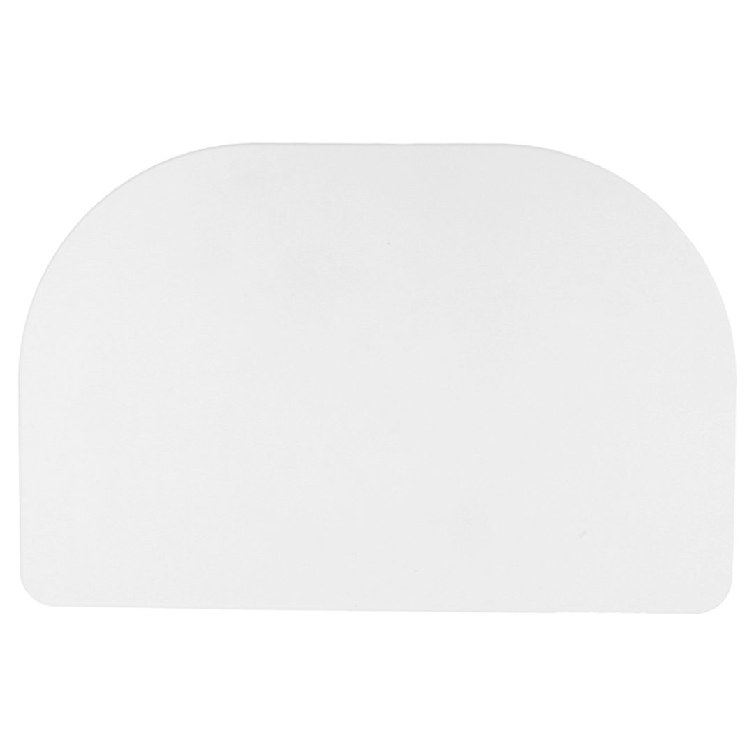 Diatomite Semi Circle Bath Mat - White