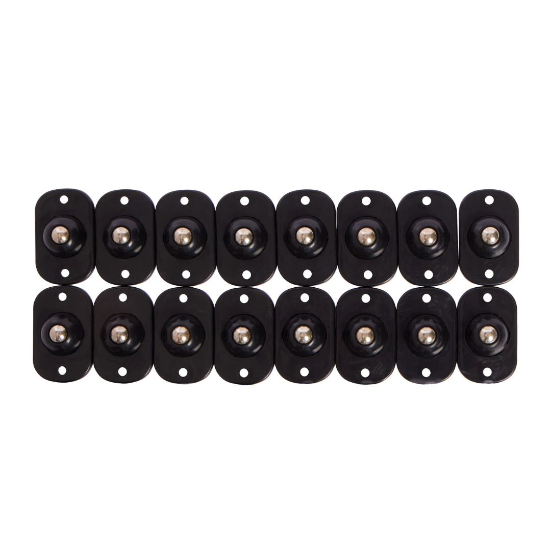 Juego de 16 ruedas giratorias autoadhesivas - Onyx