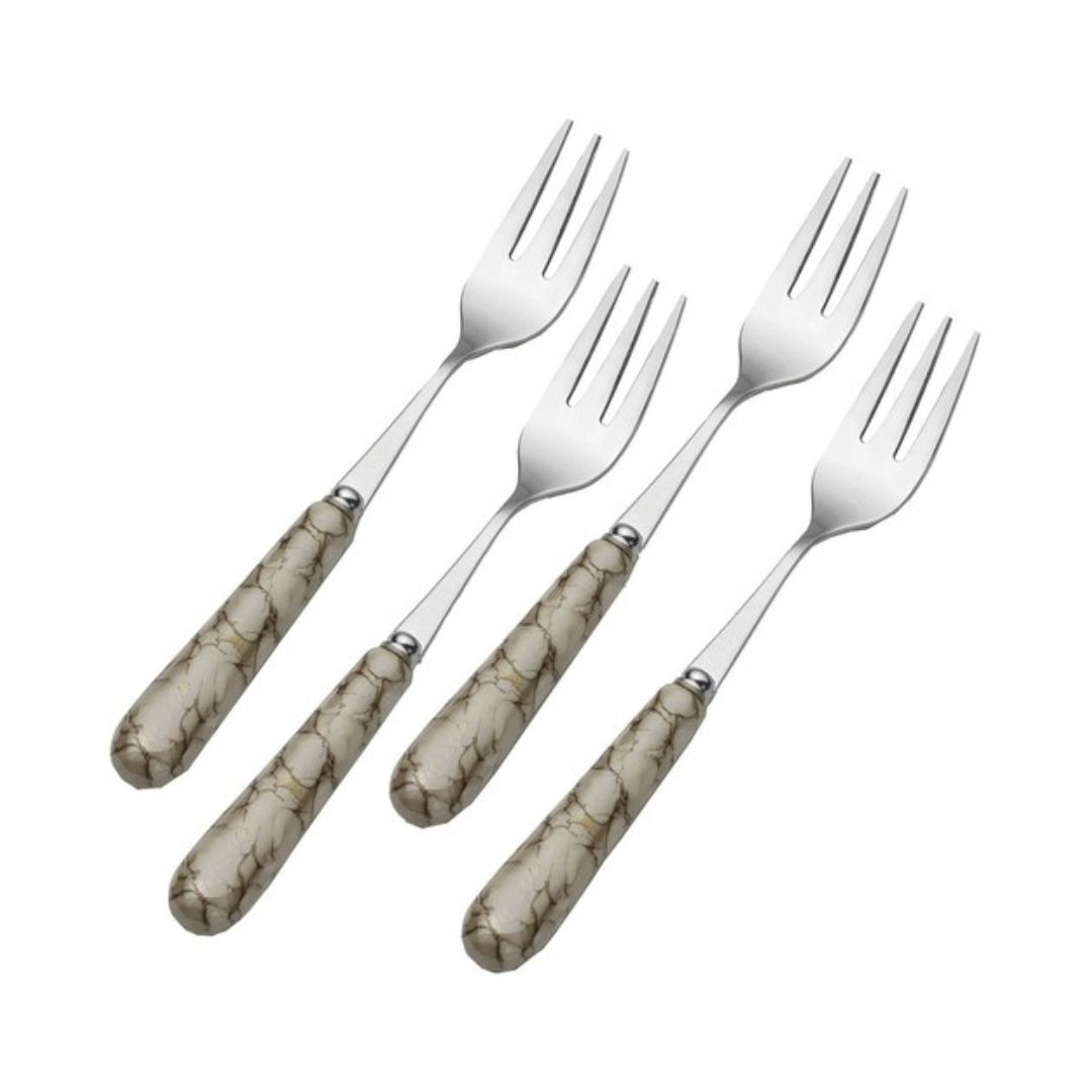 Westwind Ceramic Handle Set of 4 Appetizer Forks