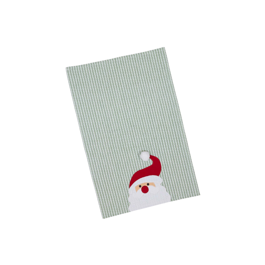 Paño de cocina adornado con Papá Noel