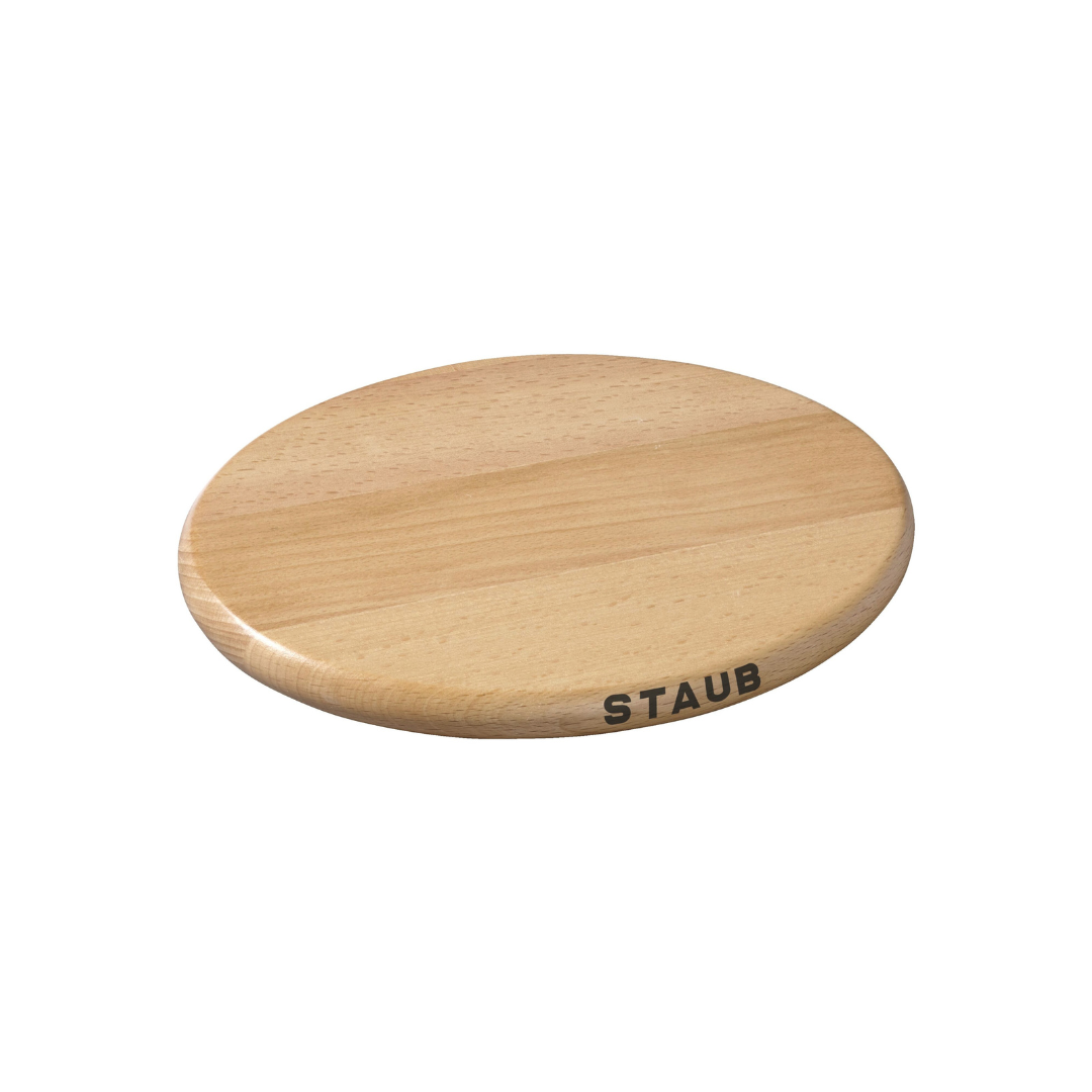 Oval Beech Trivet Magnetic Brown 21 cm