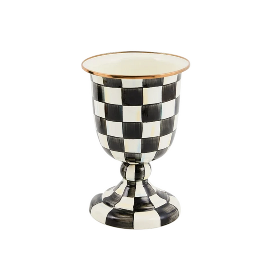 Courtly Check Pedestal Vase