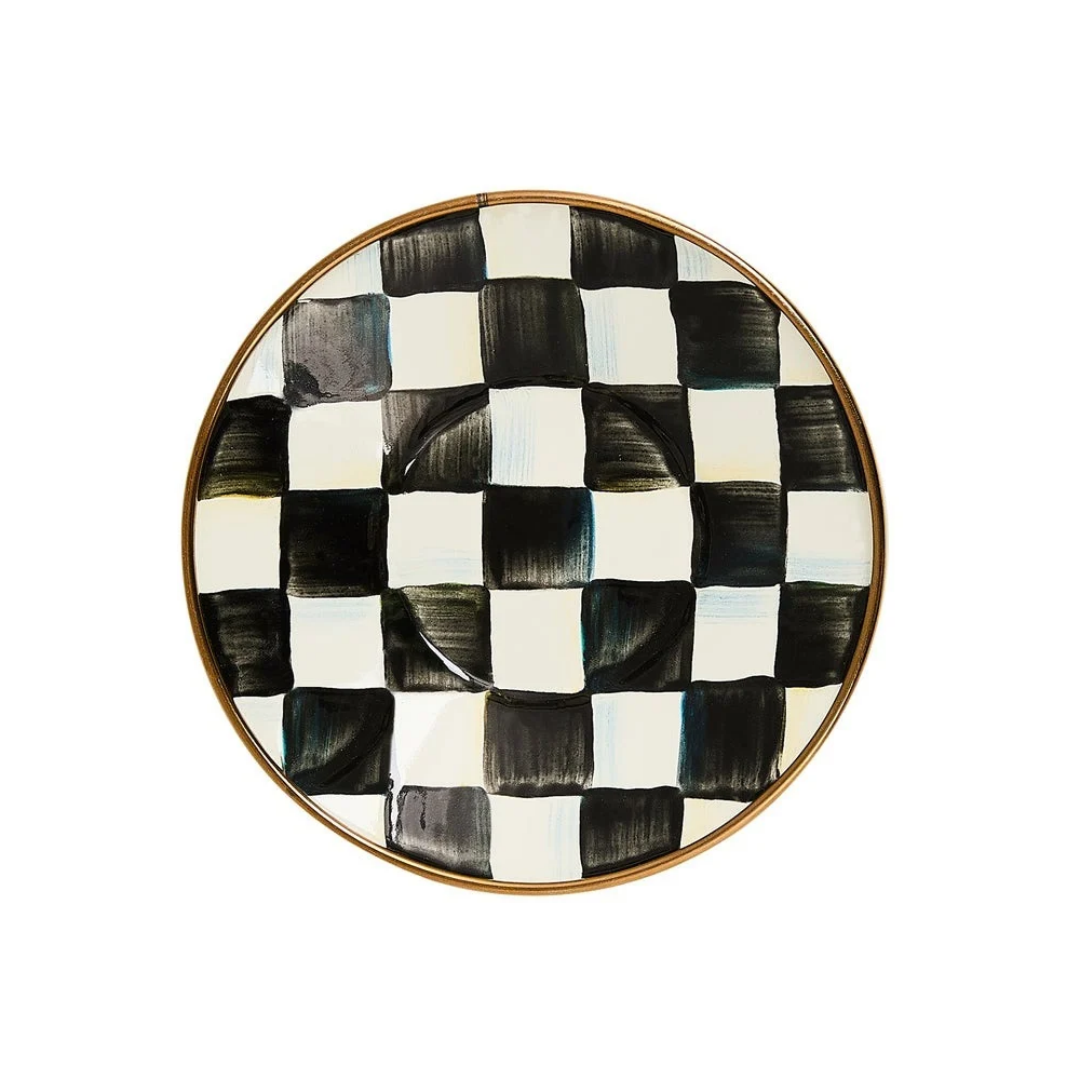 Courtly Check Tea Glass Saucer