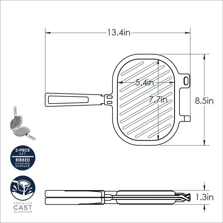 Stovetop Sandwich & Grill Press