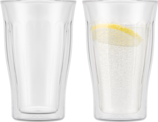 Copenhagen Double Wall Glasses, 16 Oz, Set of 2