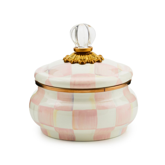 Rosy Check Squashed Pot