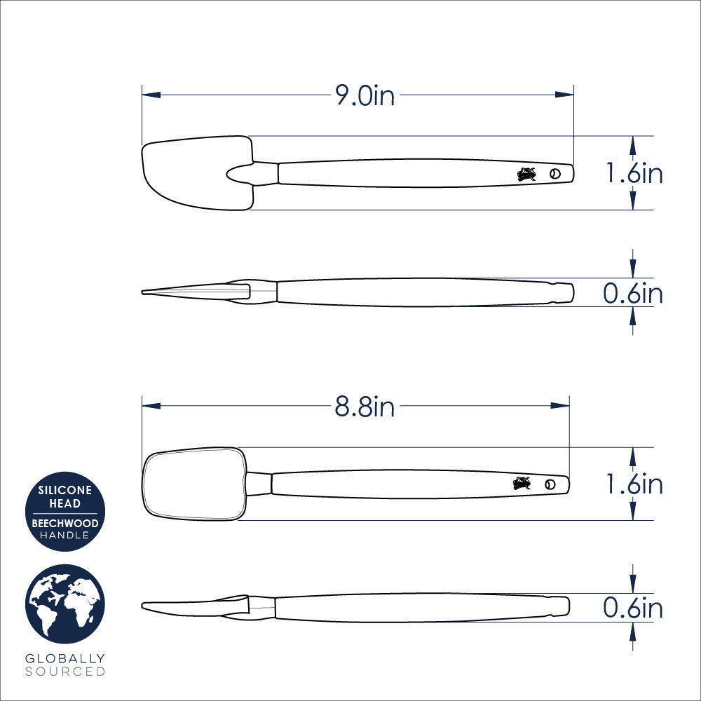 2 Piece Small Spatula Set