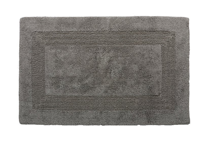 Serenity Bath Mat Reversible 100% Cotton Tufted Grey 20" X 32"