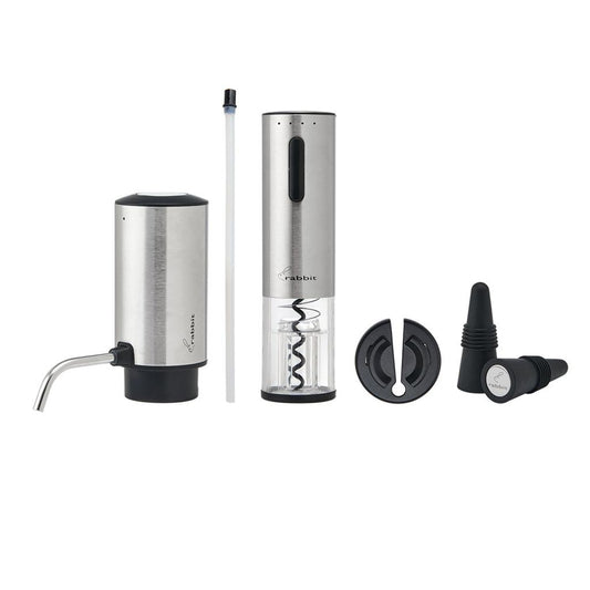 Electric Wine Opener & Dispenser 4-Piece Set