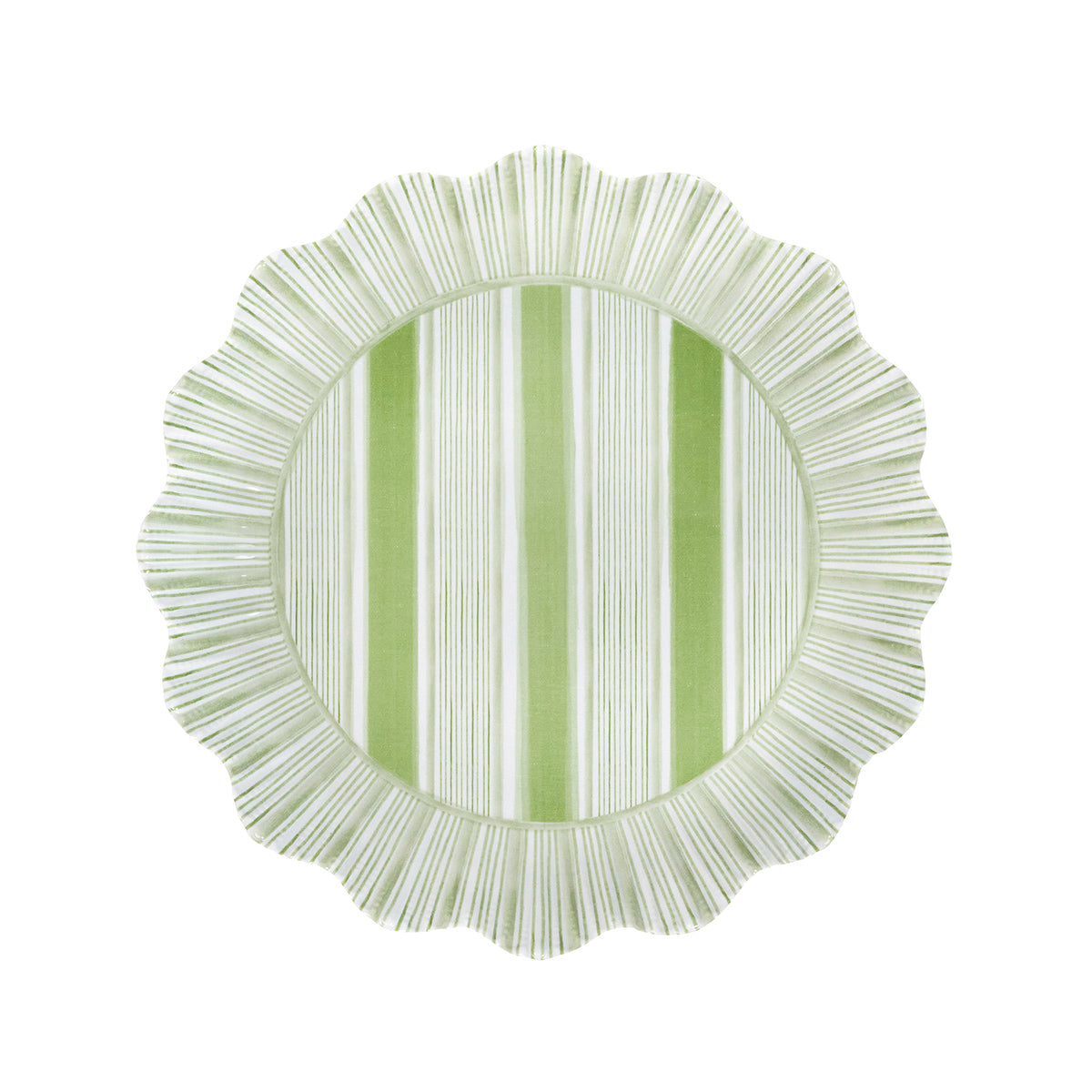 Cabana Stripe Melamine Dessert/Salad Plate Assorted Set/4 - Multi