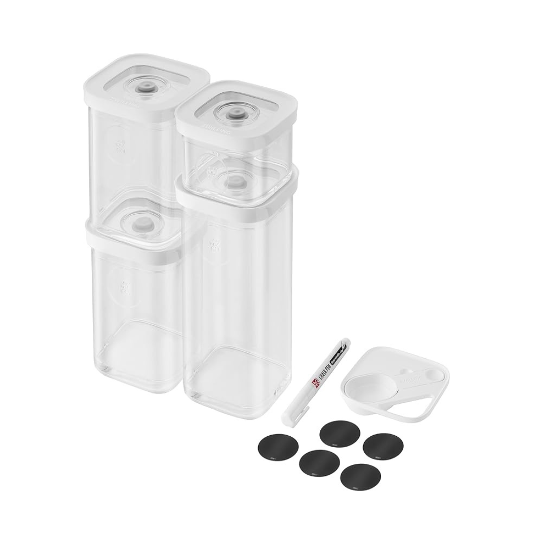 Fresh & Save Cube Container Set of 6 - Transparent-White