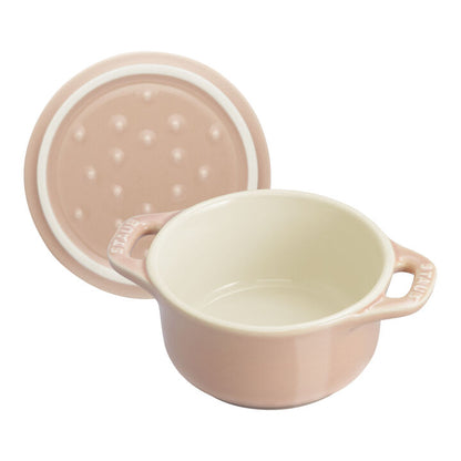 Staub Stoneware Mini Round Dutch Oven Set Macaron, Mixed Colors Set of 6