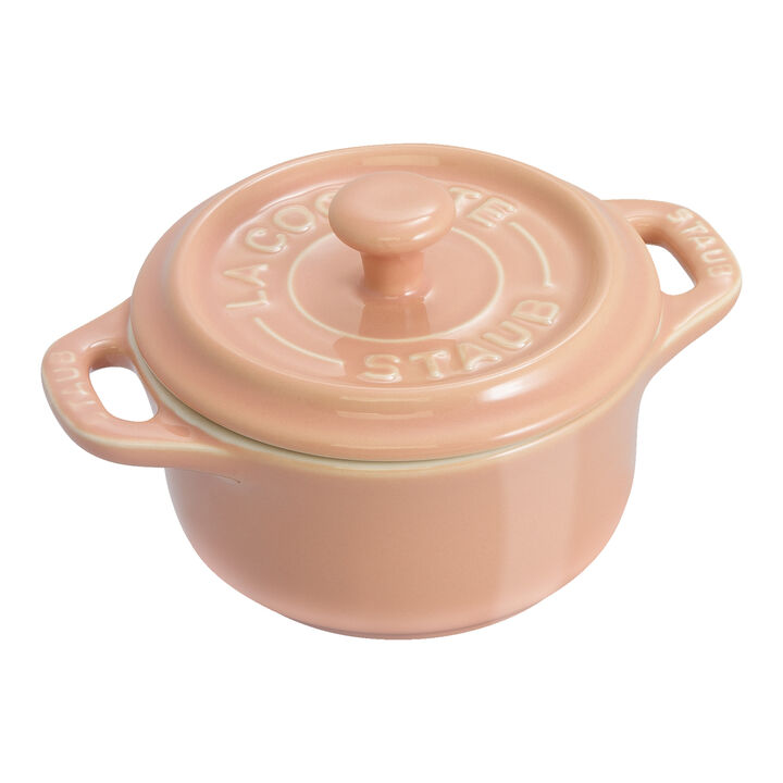 Staub Stoneware Mini Round Dutch Oven Set Macaron, Mixed Colors Set of 6