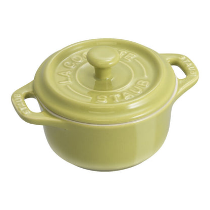 Staub Stoneware Mini Round Dutch Oven Set Macaron, Mixed Colors Set of 6