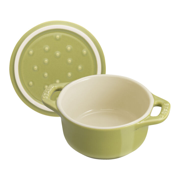 Staub Stoneware Mini Round Dutch Oven Set Macaron, Mixed Colors Set of 6