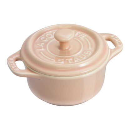Staub Stoneware Mini Round Dutch Oven Set Macaron, Mixed Colors Set of 6