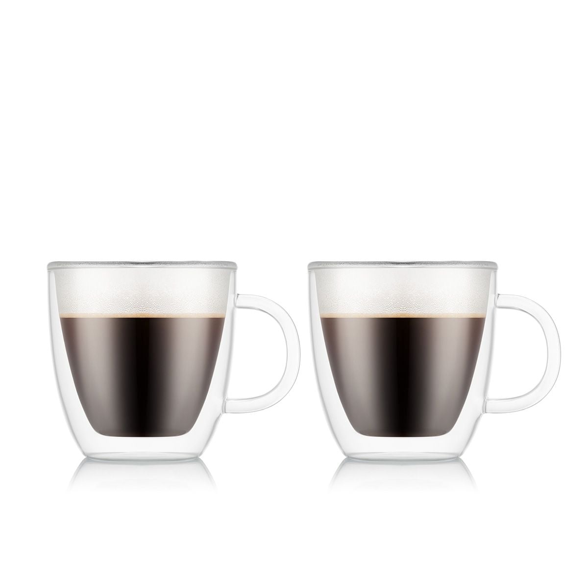 Set of 2 5 oz Bistro Double Wall Espresso Mugs
