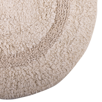 Serene Bath Mat Oval Cotton Reversible Taupe 18" X 28" Gsm 1500