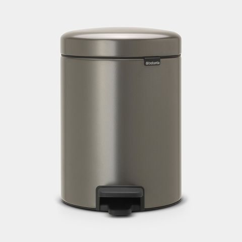 NewIcon Step on Trash Can, 5L Platinum