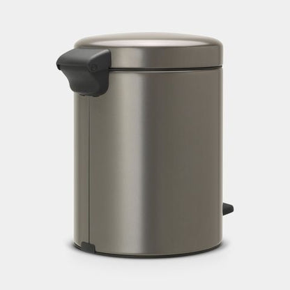 NewIcon Step on Trash Can, 5L Platinum