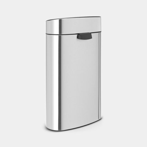 Touch Trash Can New, 40L Matte Steel Fingerprint Proof