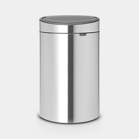 Touch Trash Can New, 40L Matte Steel Fingerprint Proof