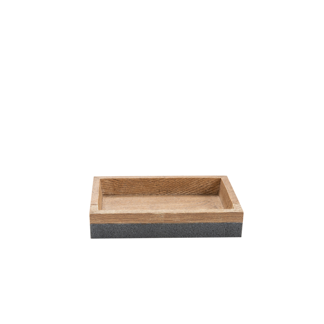 Kenora Soap Dish Resin Grey/Brown