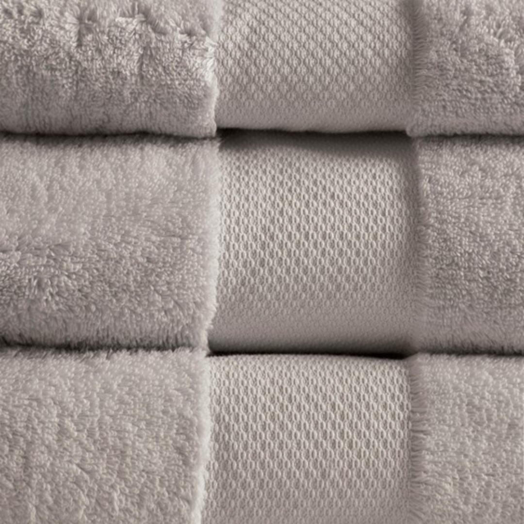 Turkish Cotton 6 Piece Bath Towel Set - Taupe