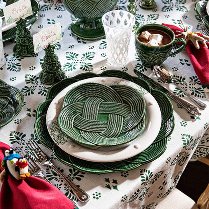 Le Panier Mystic Knot Charger/Platter - Basil