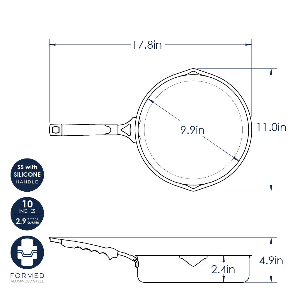 Verde Ceramic Nonstick 10” Skillet