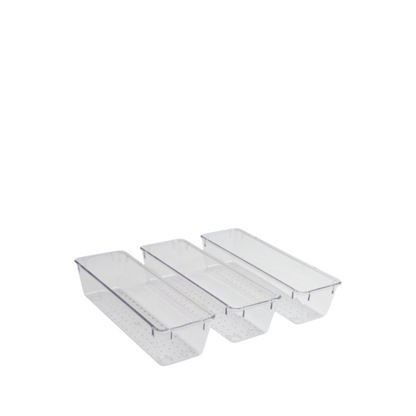 N&T Multifunctional Storage 3pc Set PET Clear