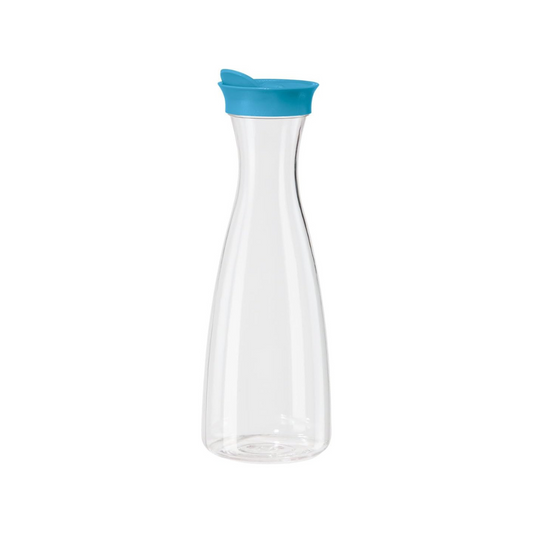 Clear Carafe w/ Flip-Open Lid - Aqua