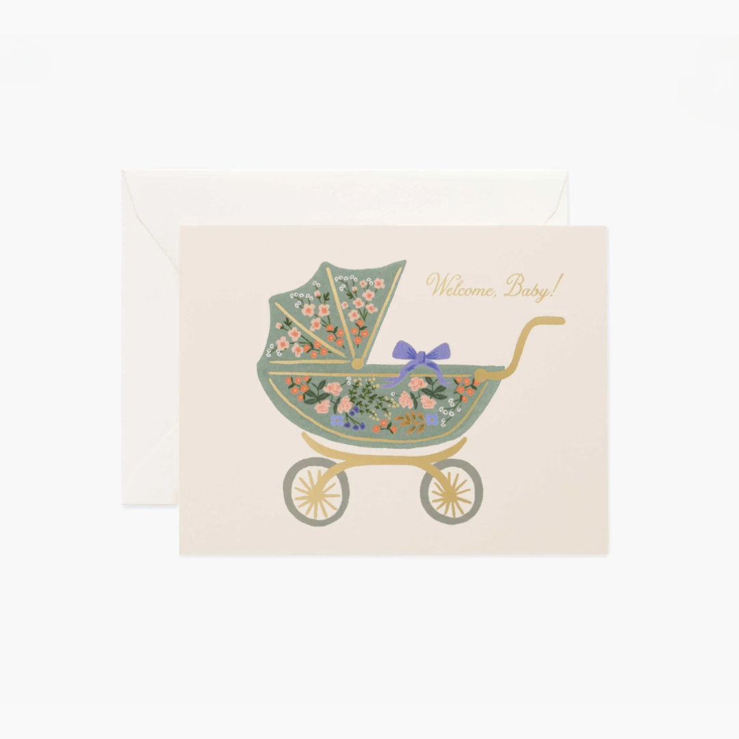 Floral Pram Card