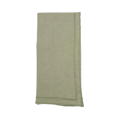 Stonewashed Overlock Border Napkin Set of 4