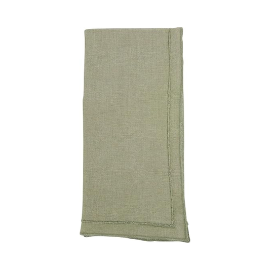 Stonewashed Overlock Border Napkin Set of 4