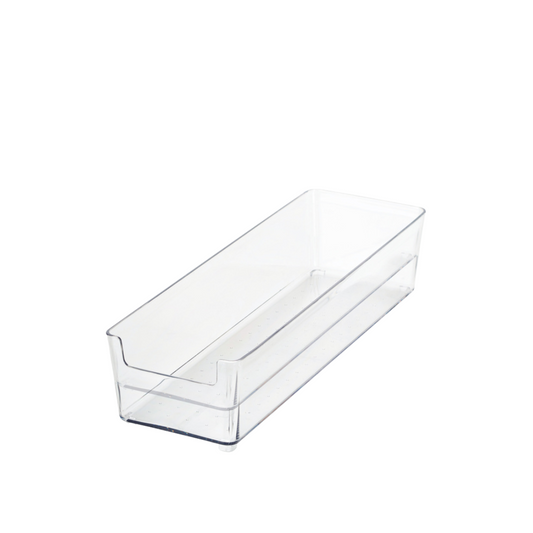 N&T 2pk Medium Rectangle Storage Bins 167Gg PET Clear