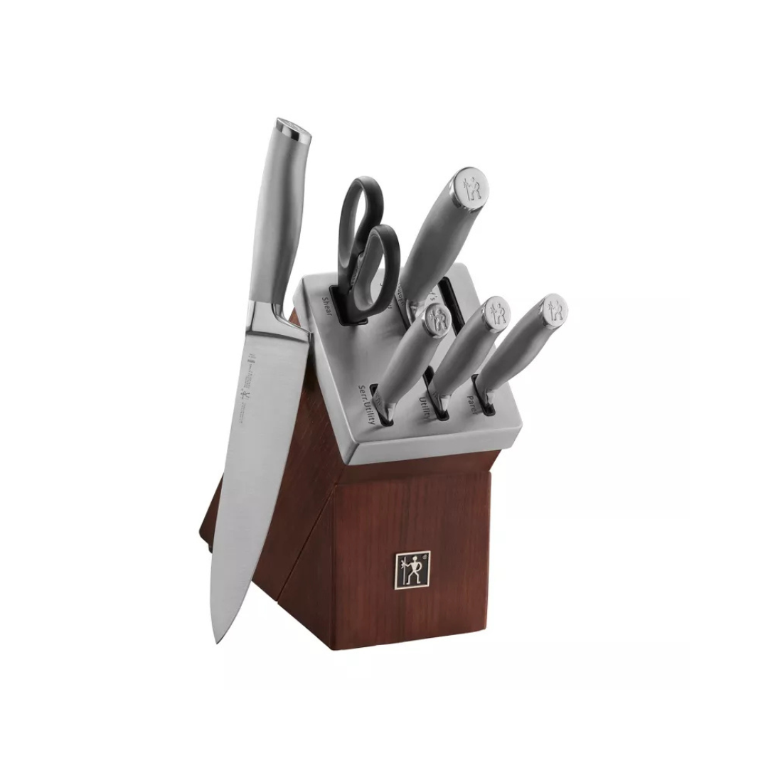 Modernist Self-Sharpening Knife Block 7 Piece Set