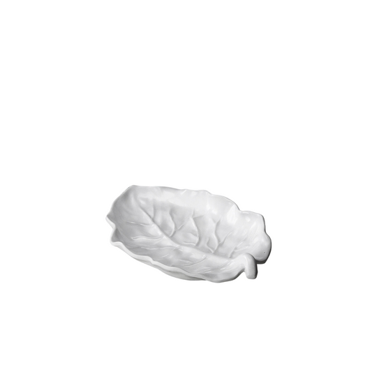 VIDA Lettuce Medium Leaf Platter White