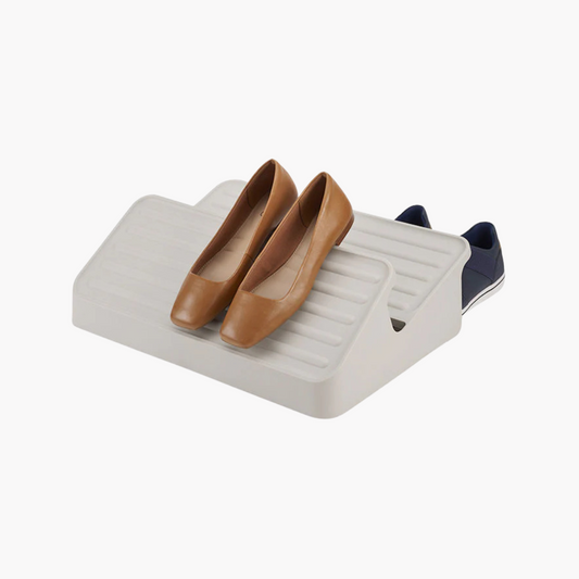 Shoe-In™ Large Space-saving Ecru Shoe Rack