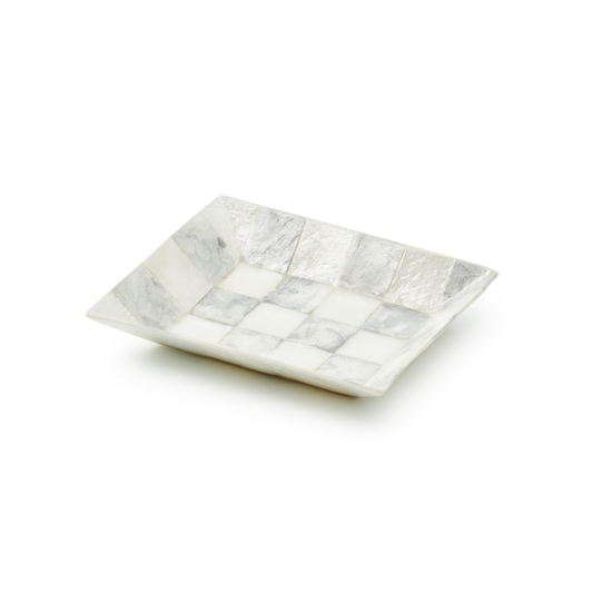 Sterling Check Capiz Soap Dish