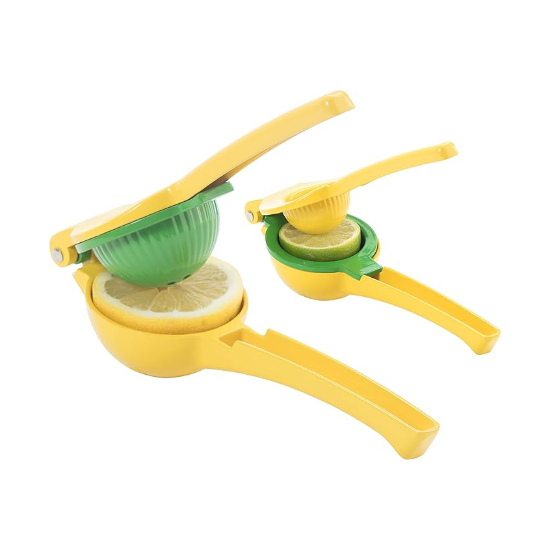 Cast Aluminum Combo Citrus Press - Yellow & Green