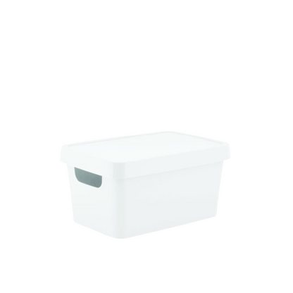 N&T Cavan Storage Box With Lid 3.6L White