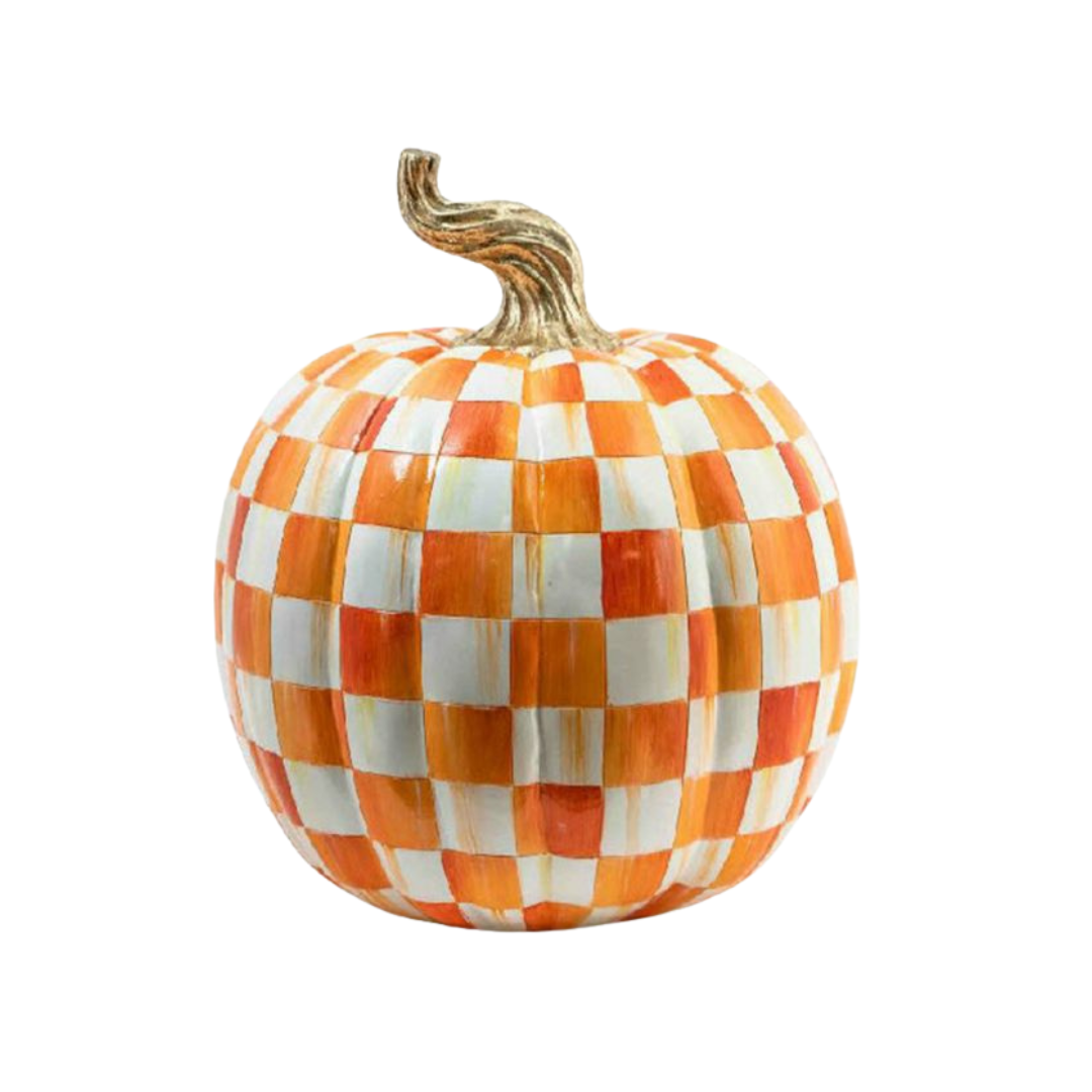 Orange Check Pumpkin, Large