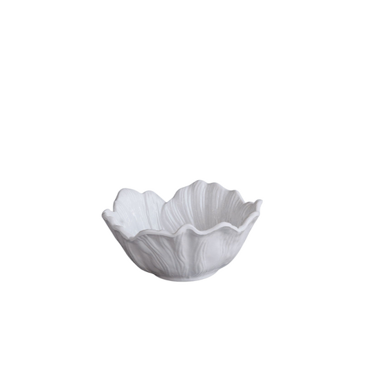 VIDA Lettuce Cereal Bowl Set of 4 White