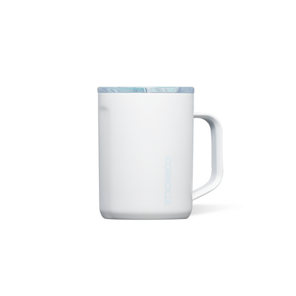 Pure Taste Insulated Coffee Mug - White/Powder Blue