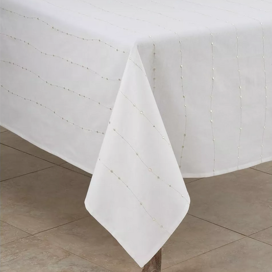 Embroidered Design Tablecloth 65" x 120"