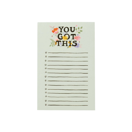 You Got This Checklist Notepad